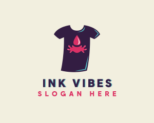Ink Droplet Shirt Printing logo