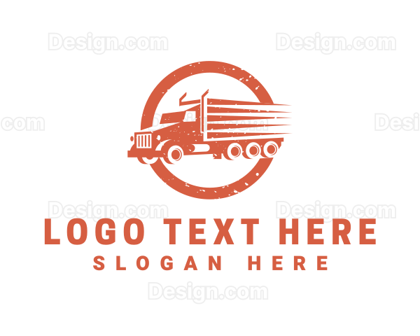 Rustic Delivery Truck Logo