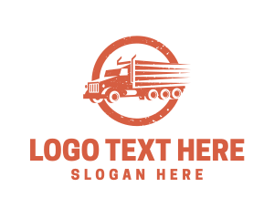 Rustic Delivery Truck logo