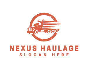 Rustic Delivery Truck logo design