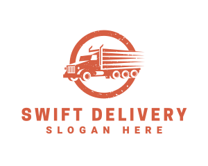 Rustic Delivery Truck logo design