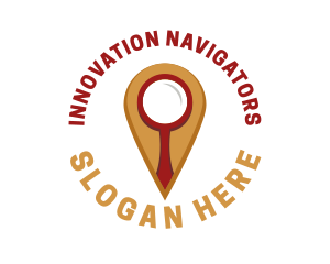 Location Magnifying Glass logo design