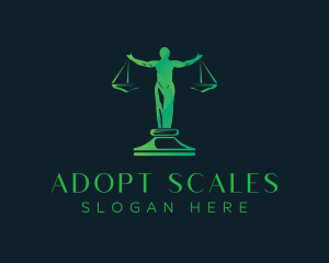 Human Justice Scale logo design