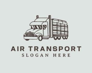 Brown Haulage Truck logo design