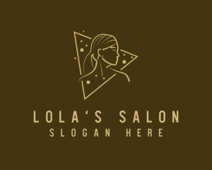 Woman Hairstyle Salon logo design