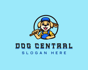 Dog Maintenance Janitor logo design