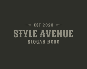 Western Masculine Style logo design