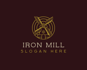 Grain Wheat Mill logo design