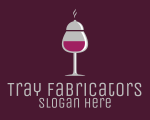 Cloche Wine Glass logo design