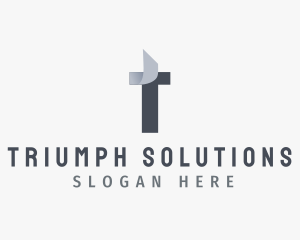 Modern Business Company Letter T logo design