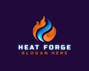 HVAC Heating Cooling logo