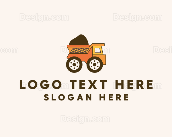 Transportation Dump Truck Logo