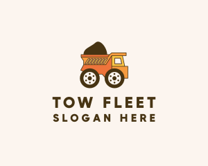 Transportation Dump Truck logo design