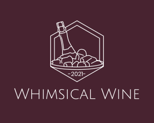 Wine Ice Bucket logo design