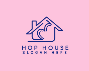 House Heart Shelter logo design