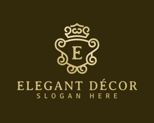 Elegant Crown Mirror logo design