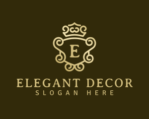 Elegant Crown Mirror logo design