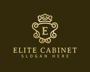 Elegant Crown Mirror logo design