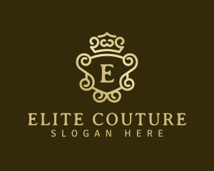 Elegant Crown Mirror logo design