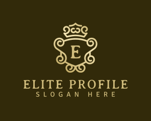 Elegant Crown Mirror logo design