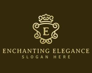 Elegant Crown Mirror logo design