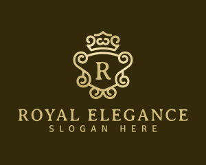 Elegant Crown Mirror logo design