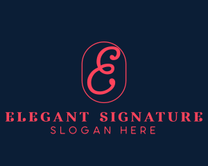 Cursive Feminine Brand logo design