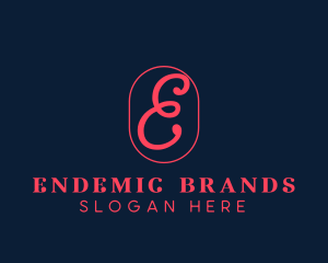 Cursive Feminine Brand logo design