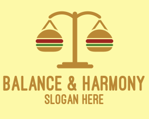 Gold Burger Scale logo design