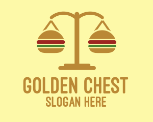 Gold Burger Scale logo design