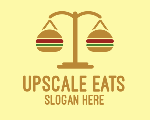 Gold Burger Scale logo design