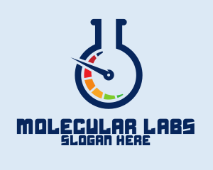 Speedometer Lab Flask logo design