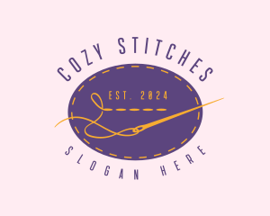 Tailoring Stitch Needle logo design