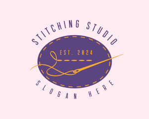 Tailoring Stitch Needle logo design