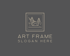 Outdoor Camp Frame logo design