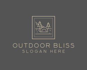 Outdoor Camp Frame logo design