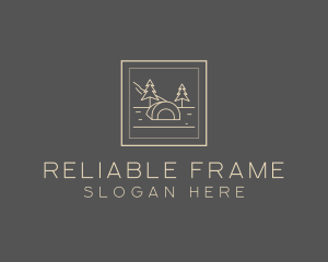 Outdoor Camp Frame logo design