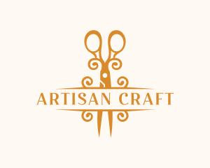 Elegant Craft Scissors logo design