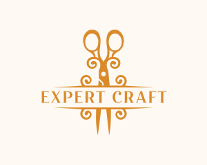 Elegant Craft Scissors logo design