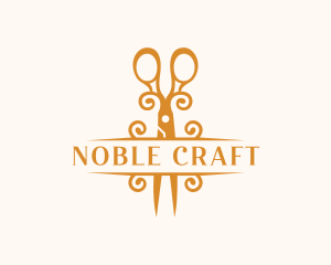 Elegant Craft Scissors logo design