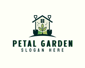 Greenhouse Plant Shovel logo design