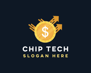 Dollar Coin Currency logo design