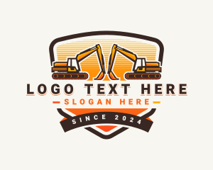 Excavator Mining Construction logo