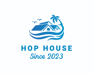 Beach Resort House logo design