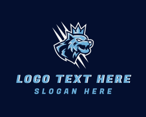 Crown - Crown Wolf Gaming logo design