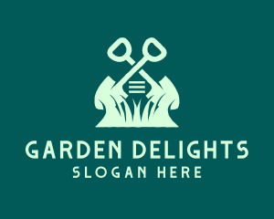 Garden Landscaping Shovel logo design