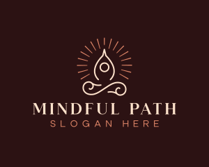 Yoga Meditation Wellness logo design