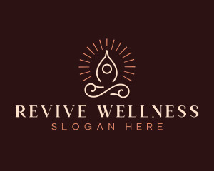 Yoga Meditation Wellness logo design