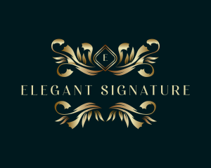 Luxury Boutique Ornament logo design