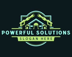 Pressure Washer Sanitation logo design